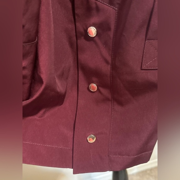 GALLERY Burgundy Hooded Coat/Jacket NWOT Size XL - Picture 5 of 12